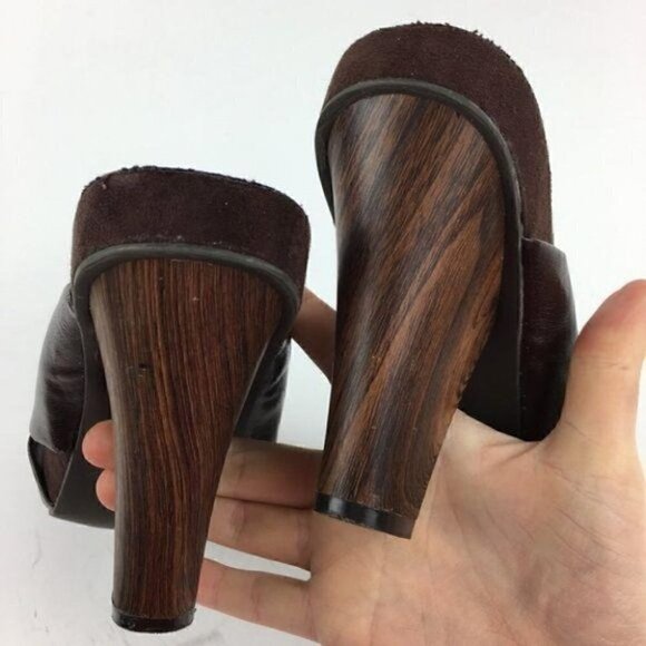 Xhilaration Heels Size 6.5 Strappy Funky Chunky - Picture 7 of 8